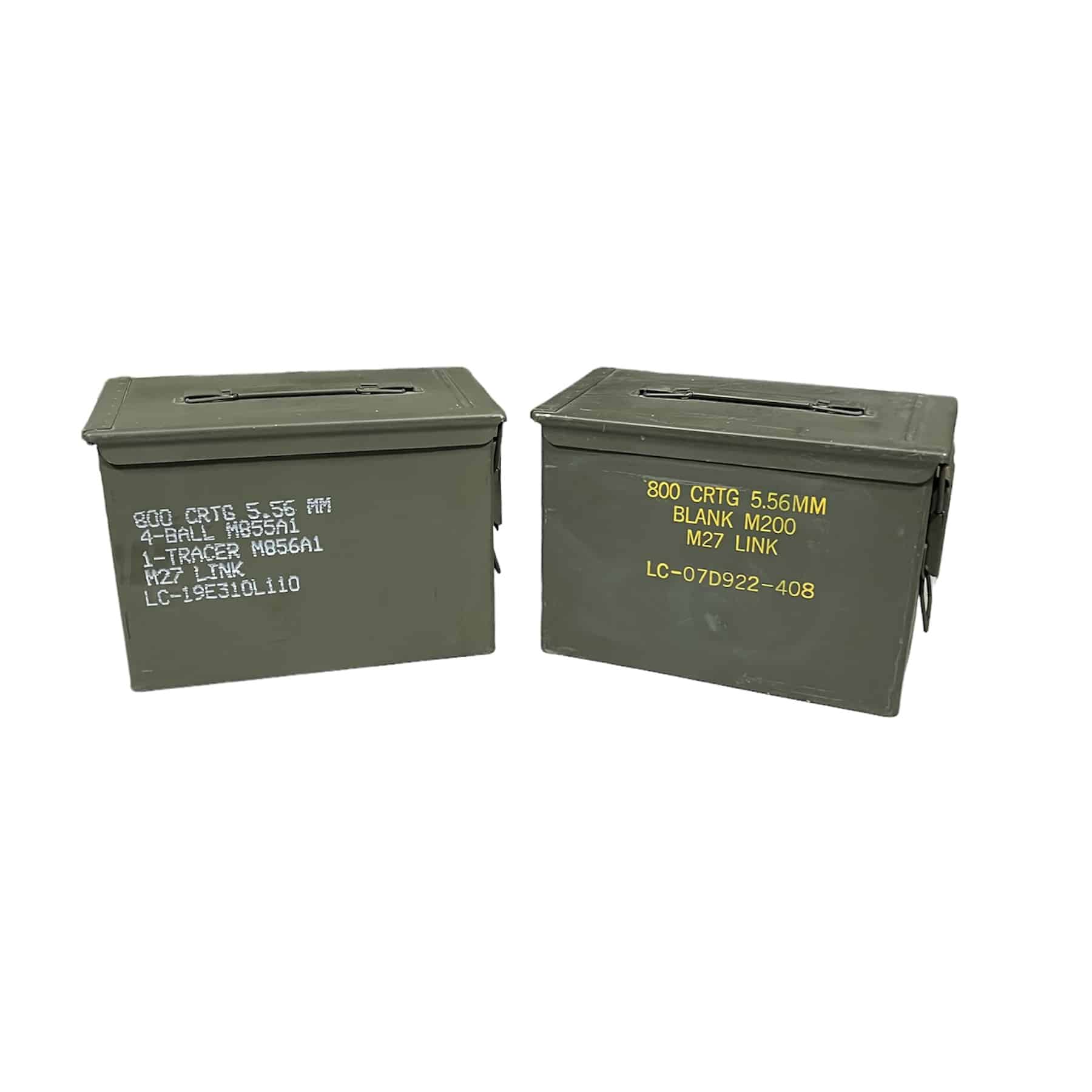2 Pack - Fat 50 PA108 SAW 5.56 Ammo Cans
